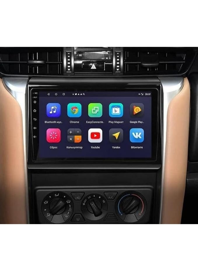 9-Inch Android Touch Screen Car Radio with Frame for Toyota Fortuner (2016 - 2024) | Wireless Apple CarPlay & Android Auto - 2 Years Warranty - Image 1