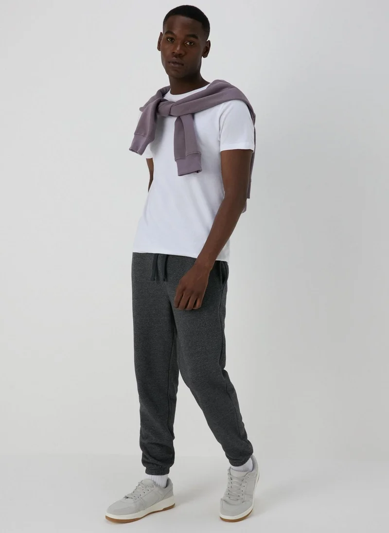 Matalan Grey Grey Grindle Essential Cuffed Joggers for Men | Best Price UAE