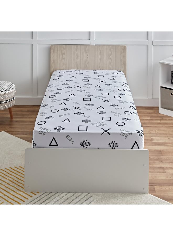 Home Box Gaming Gamer Microfibre Single Fitted Sheet - 90x200+25 cm  - Image 2