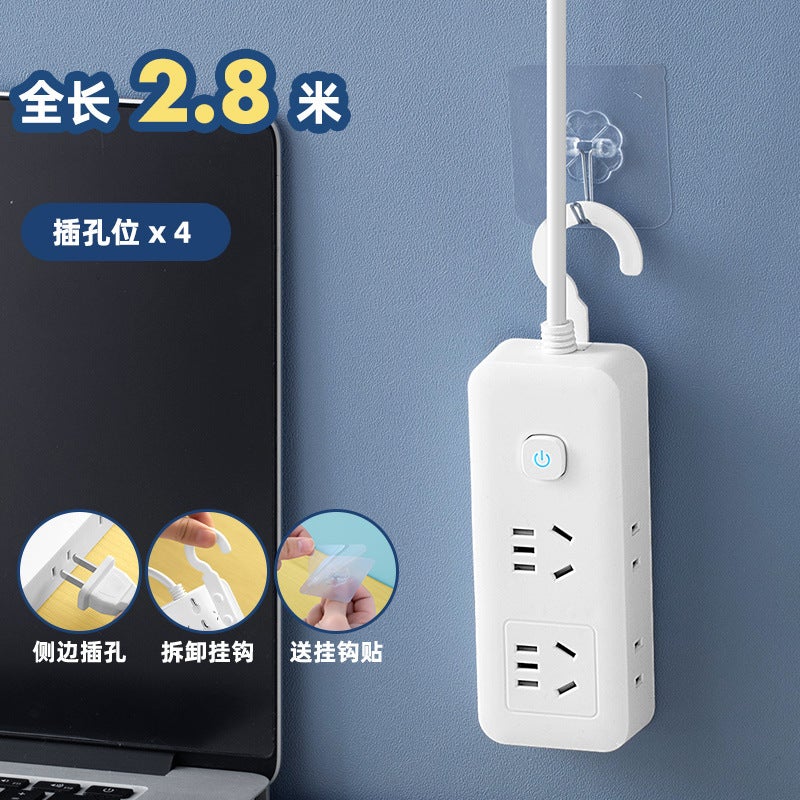 Smart Socket Usb Multi-Function Plug Independent Switch With Edge Plug Long Wire Wiring Board New National Standard Plug - Image 1