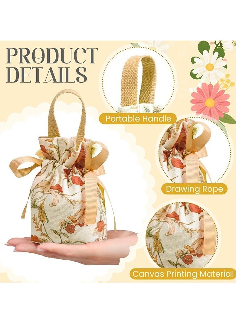 10pcs Canvas Drawstring Pouches – Cotton Jewelry Organizer Bags for DIY Crafts, Small Gifts  Party Favors - Image 5