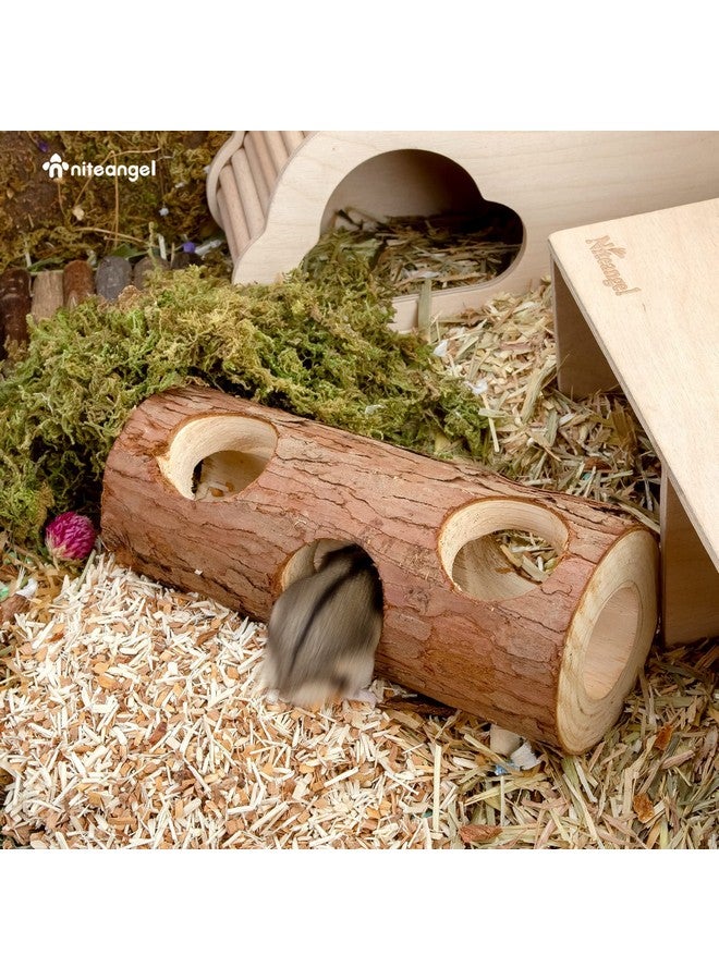 Niteangel Niteangel Natural Wooden Hamster Mouse Tunnel Tube Toy Forest Hollow Tree Trunk - Image 5