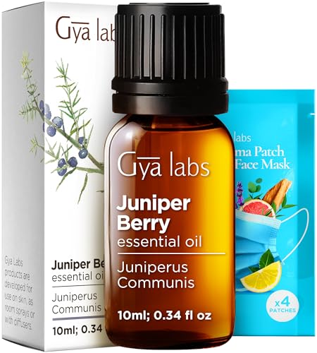Gya Labs Juniper Berry Essential Oil - 0.34 Fl Oz - for Hair, Skin, Diffuser, Aromatherapy & DIY Candle Making Scent - Image 1