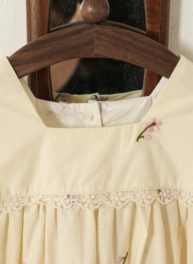 Take Two Take Two Girls Floral Embroidery Dress