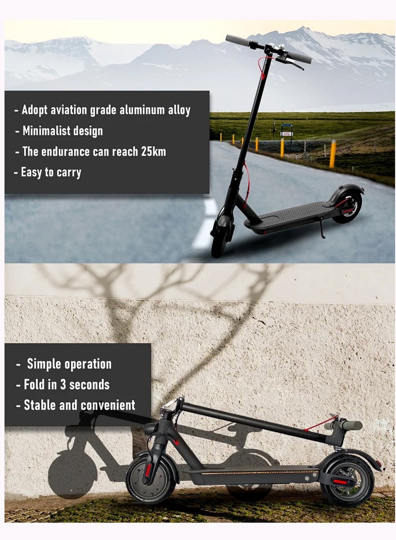 Leaders Electric Scooter 350W Motor 36V Lithium Battery 30km Range 30kmh Top Speed 8.5 Inch Tires Aluminum Frame Grey Color App Control - Image 2