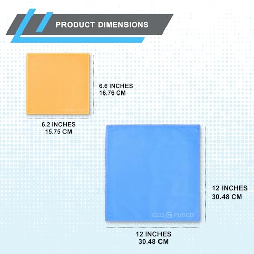 ECO-FUSED EcoFused Microfiber Cleaning Cloths 5 Pack DoubleSided Cleaning Cloths Microfiber and Suede Cloth for Smartphones LCD TV Tablets Laptop Screens Camera Lenses Multi Color Size - Image 5