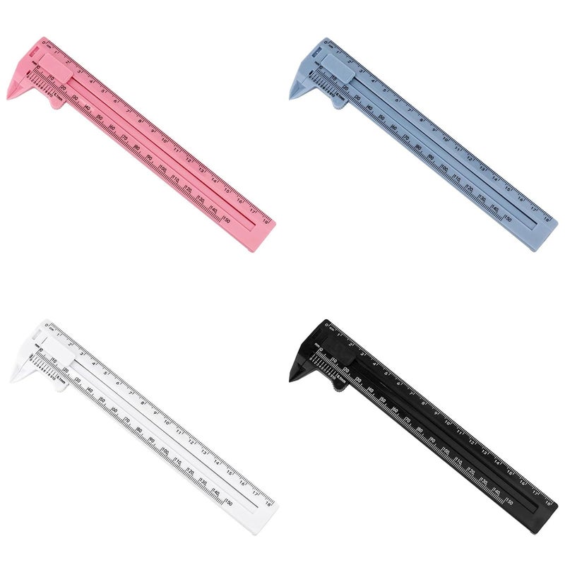 White Vernier Caliper 0 150mm 0 180mm Double Scale Micrometer Jewelry Diameter Measurement Tool - Image 4