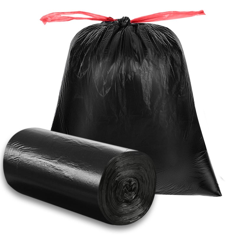 O2frepak 33 Gallon Drawstring Tall Kitchen Trash Bags,Clean Fresh Scent and Heavy Duty Garbage Bags(30 Count,80x100cm) - Image 1