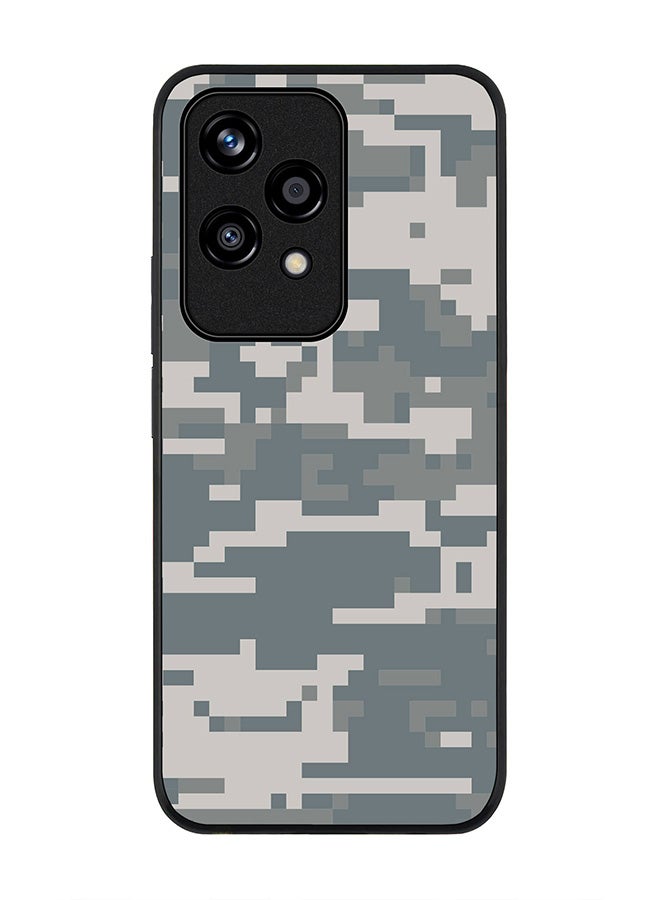 Stylizedd Rugged Black edge case for Honor 200 Lite, Slim fit Soft Case Flexible Rubber Edges Anti Drop TPU Gel Thin Cover -  Digital Camo - Image 1