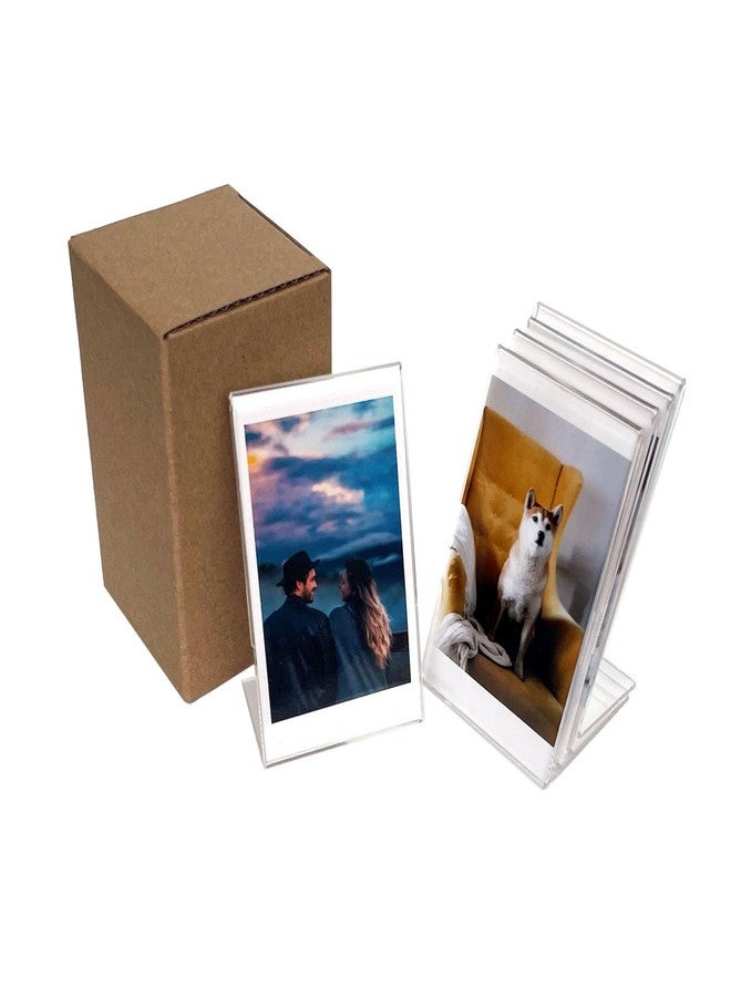 لاغيبا إطار صور LAGIPA بحجم 2x3 Instax Mini، إطار صور بولارويد مكتبي، إطار صور أكريليك صغير لطيف بحجم المحفظة لأفلام Fujifilm Instax Mini الفورية (5 عبوات) - Image 1
