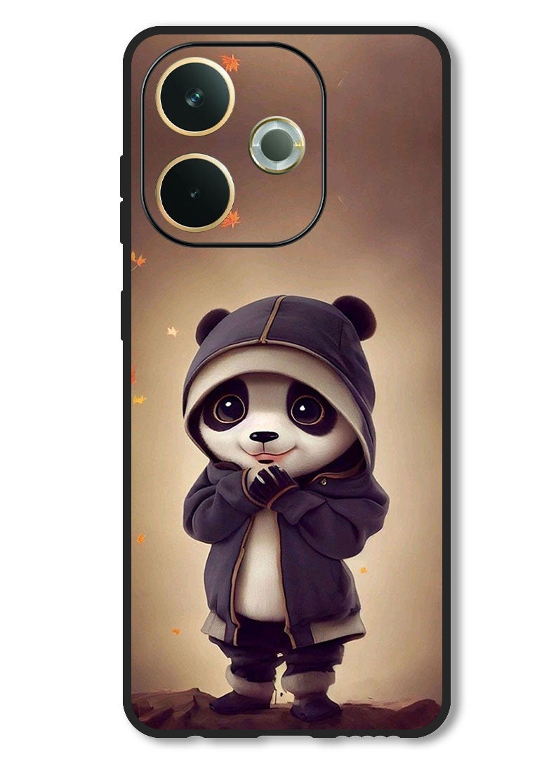 Theodor Case Compatible with Oppo A5 Pro Protection Shockproof Bumper Cover Little Panda - Image 1