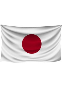 Vitacelli JAPAN Flag National Day Durable Long Lasting For Outdoor And Indoor Use For Building Home And Car Decoration 150X90CM  - Image 1