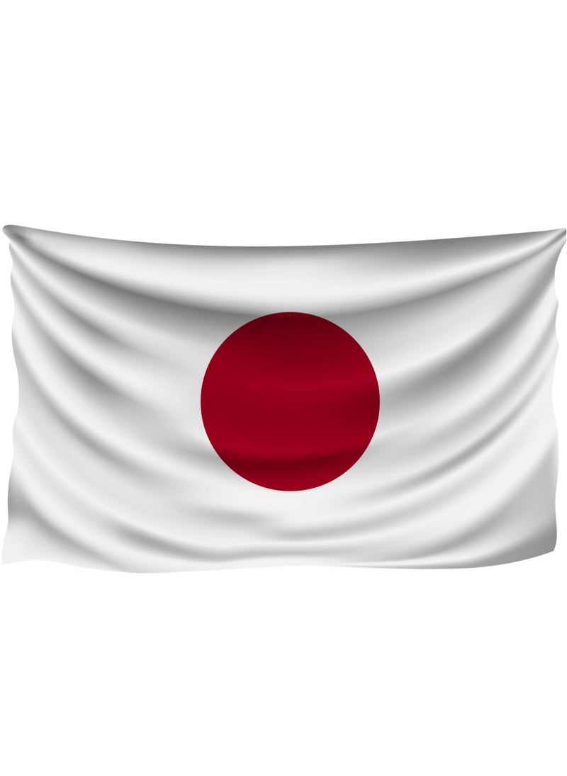 Vitacelli JAPAN Flag National Day Durable Long Lasting For Outdoor And Indoor Use For Building Home And Car Decoration 150X90CM  - Image 1