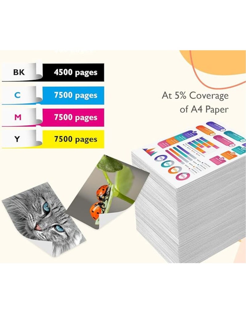 Terabyte GI-40  For Pixma G6040 G5040 GM2040 Black/Cyan/Magenta/Yellow 4-Pack Pigment - Image 3