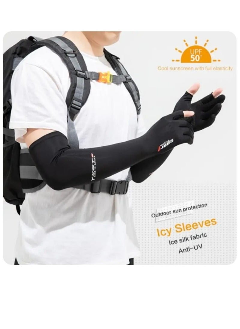 OASIS-TH Long Arm Sleeves - Tattoo Covering - UV Protection Ice Sleeves - Basketball Golf Soccer Cycling Cooling Men's and Women's Sports Sleeves  - Image 4