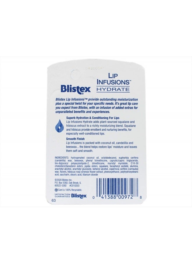 Blistex Lip Infusions Hydrate Lip Moisturizer 0.13 Ounce (6 Pack) - Image 3