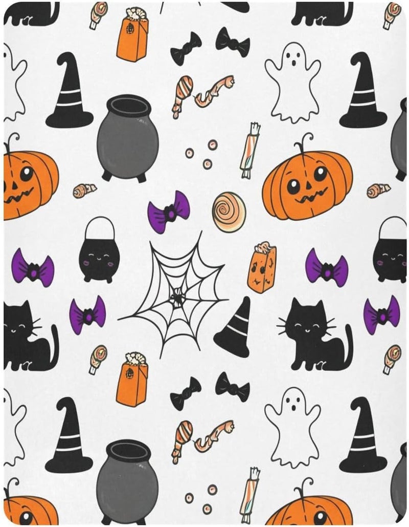 Halloween Cute Lanterns Crib Sheets for Boys Girls Ultra Soft Breathable Baby Crib Sheet Fitted Crib Sheets for Standard Size Crib and Toddler Mattresses, 52 x 28 Inch - Image 2
