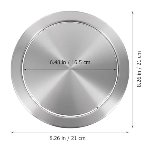 Cabilock Round Recessed Counter Top Covers Stainless Steel Trash Bin Built-in Flap Covers Kitchen Garbage Can Lids for Home Kitchen - Image 5