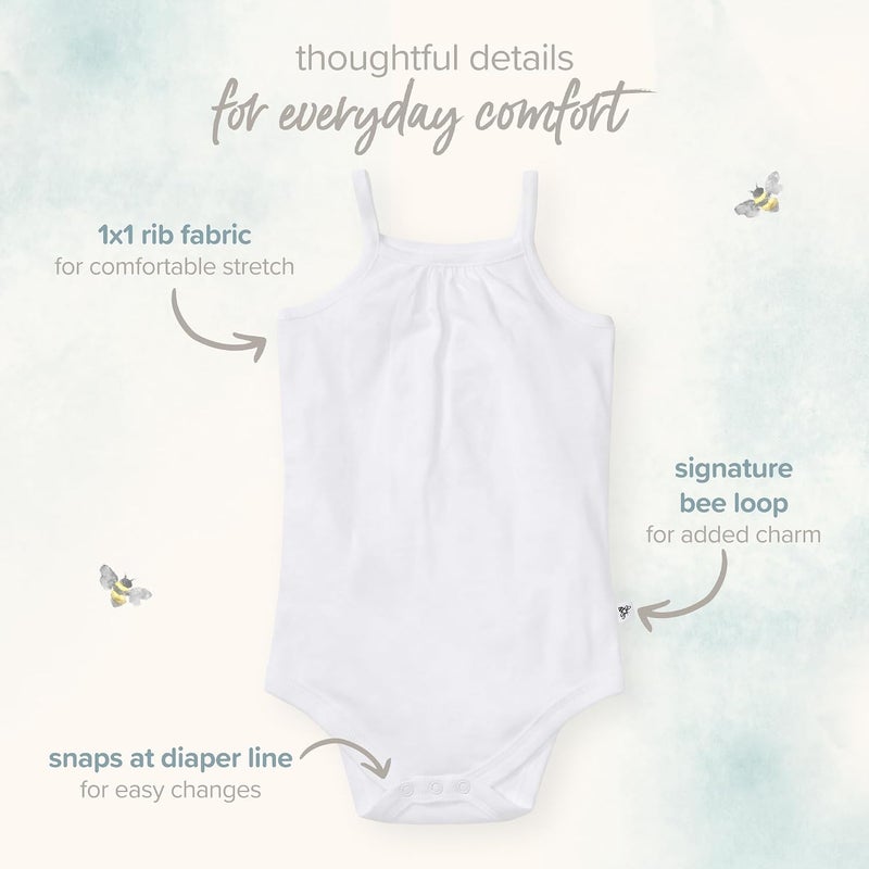 Burt's Bees Baby unisex-baby Bodysuit, 3-pack Short Long Sleeve One-piece Bodysuits, 100% Organic Cotton Bodysuit - Image 5
