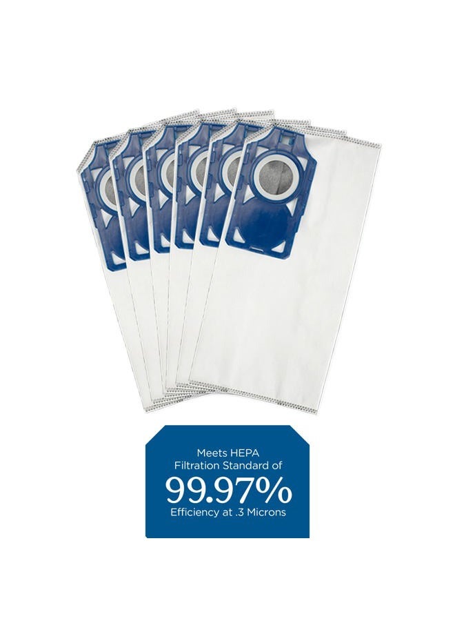 Riccar Genuine R30D HEPA Filter Vacuum Cleaner Bags, Charcoal-Infused Tandem Air Blue, Six Bags Included, RNHC-6 - Image 4