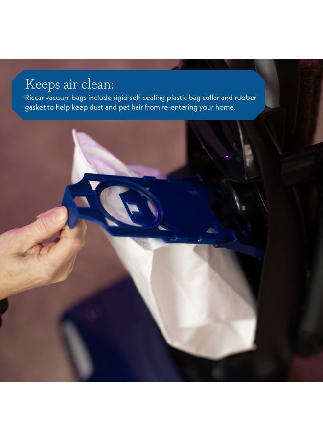 Riccar Genuine R30D HEPA Filter Vacuum Cleaner Bags, Charcoal-Infused Tandem Air Blue, Six Bags Included, RNHC-6 - Image 5