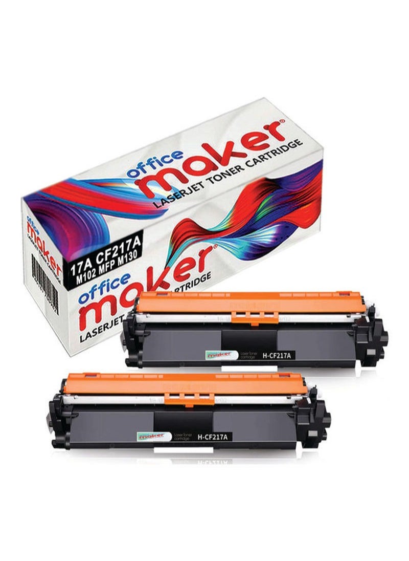 أوفيس ميكر خرطوشة حبر ليزر جيت 17A CF217A لطابعة HP باللون الأسود  - Image 1