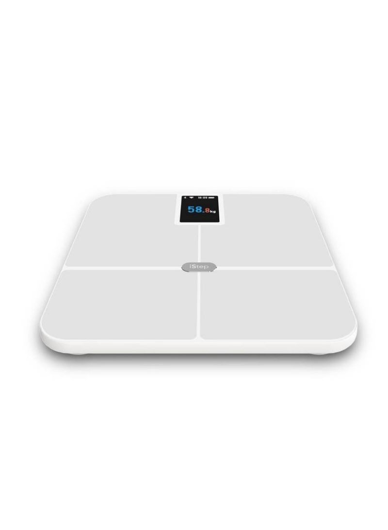 iStep  Electronic Scale CF568 180kg Capacity 3.5-inch Display Dual Bluetooth 5.0  WiFi Connectivity and 15 Health Measurements  - Image 1