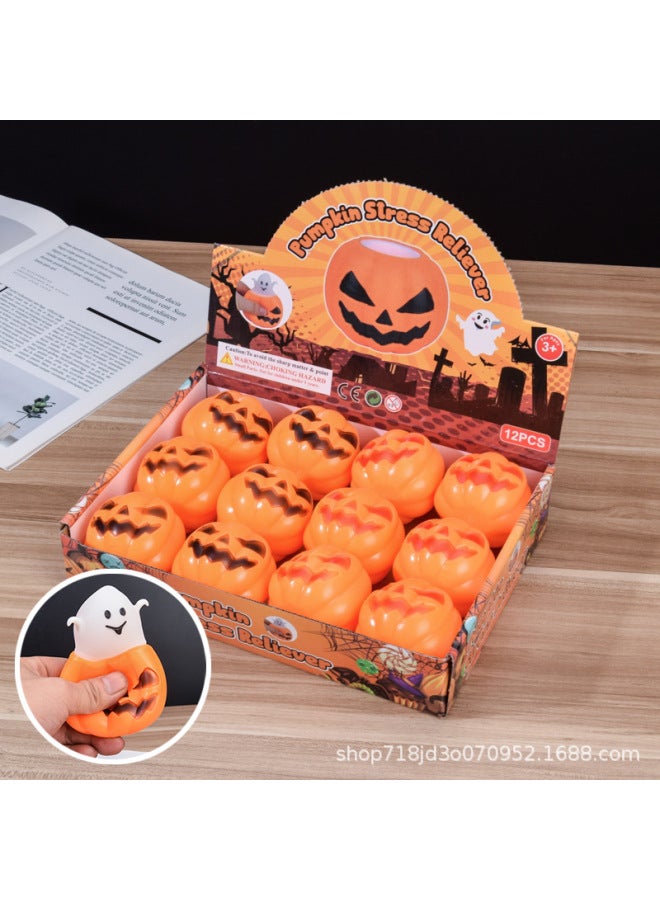 Cross-border Halloween Party Luminous Pumpkin Lantern Hoop Ghost Festival Stage Performance Supplies Skull Head Hoop Hair Hoop Props 