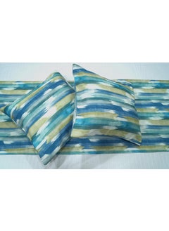 Vissage Vissage Contemporary Designer Double Bed Runner with 2 Cushion Covers  - Image 2