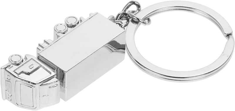 Metal Truck Keychain Handcrafted Car Key Holder Pendant Bag Charm Solid Large Truck Design and Automotive Interior Accessories - Image 1