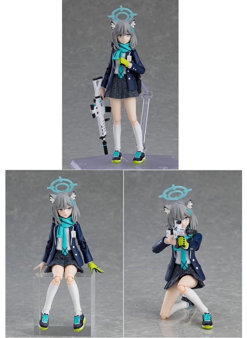 general تمثال أكشن شيروكو سوناوكامي من بلو أركايف بارتفاع 15 سم، لعبة أنمي لتزيين المكتب وغرفة النوم - Image 4