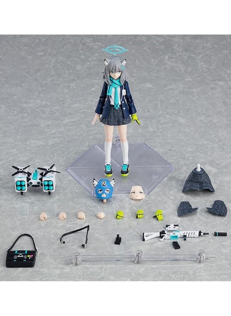 general تمثال أكشن شيروكو سوناوكامي من بلو أركايف بارتفاع 15 سم، لعبة أنمي لتزيين المكتب وغرفة النوم - Image 2