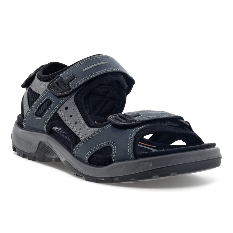 ECCO Mens Yucatan Sport Sandal Marine Oil Nubuck 12125