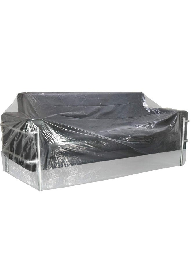 Tuparka TUPARKA Furniture Cover Plastic Storage Bag Heavy Duty Water Resistant Sofa Slipover for Moving Long Term Storage, 110 x 72 inches  - Image 1