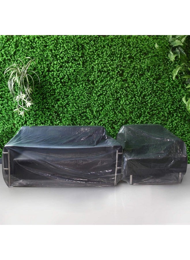 Tuparka TUPARKA Furniture Cover Plastic Storage Bag Heavy Duty Water Resistant Sofa Slipover for Moving Long Term Storage, 110 x 72 inches  - Image 4