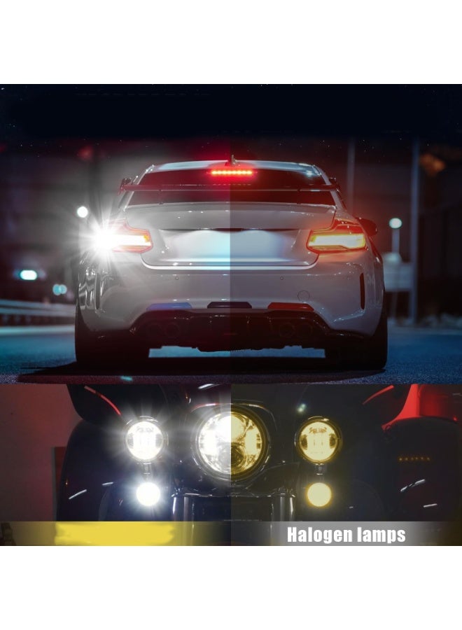 KISSUN 3157 LED Bulb White, 4157 3156 LED Reverse Light Bulbs Super Bright for Tail Brake Lights Backup Lights Turn Signal Lights, 2 Pack - Image 3
