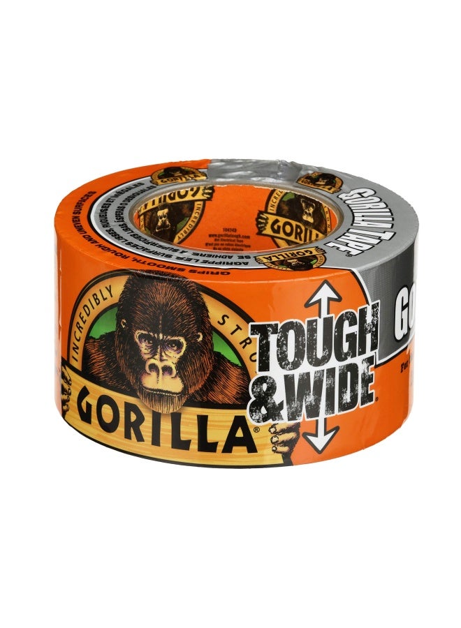 Gorilla Tape Tough & Wide, Silver Tape, 2.88" x 25 yd (Pack of 1) - Heavy Duty and Weather Resistant for Indoor or Outdoor - Image 2