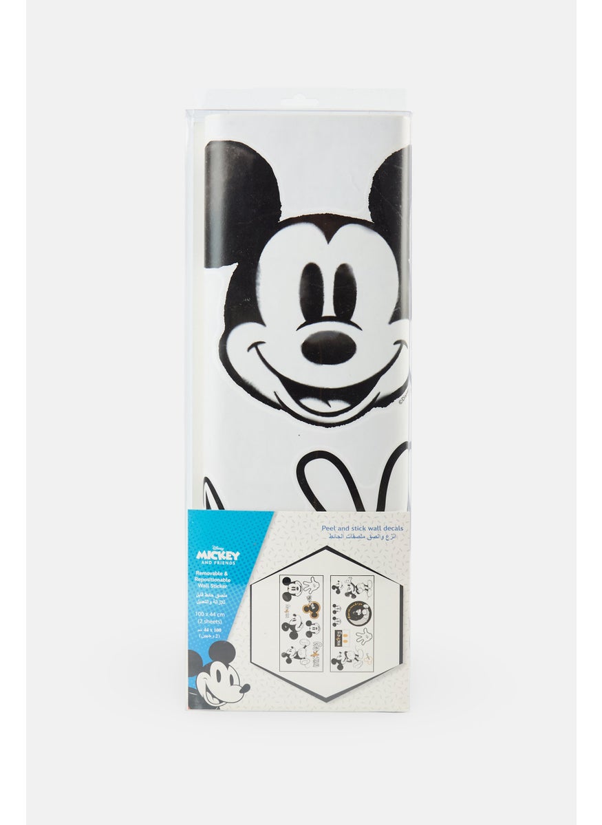 Disney 2 Sheets Mickey Mouse Peel And Stick Wall Decals Stickers, Multicolor  - Image 1
