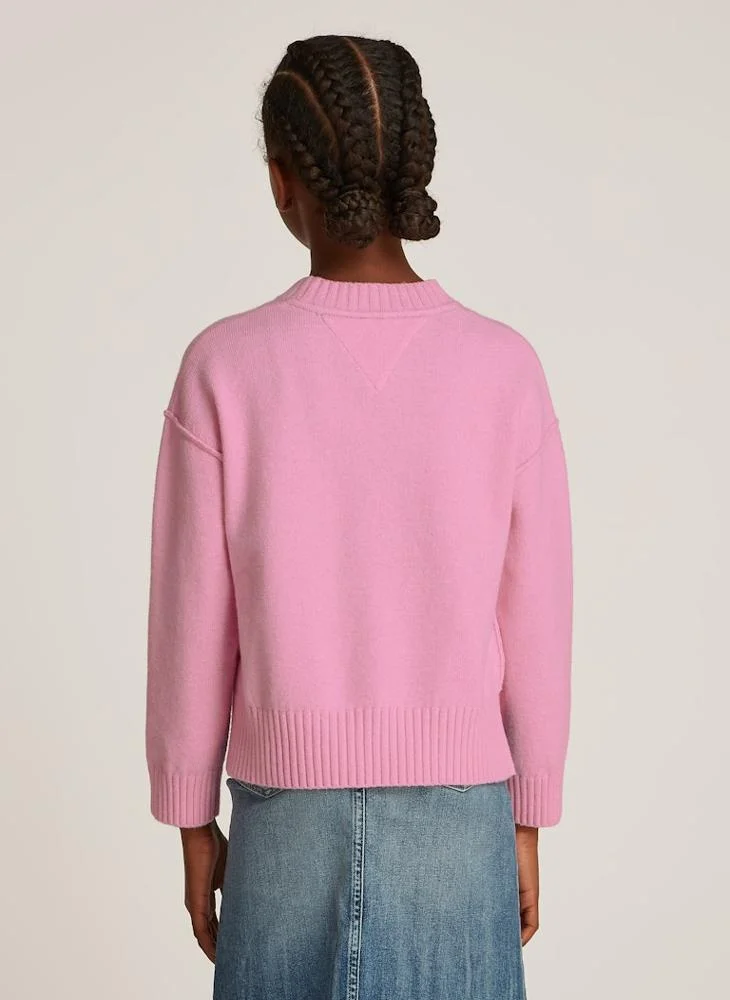 تومي هيلفيغر Kids New York Detail Logo Sweater