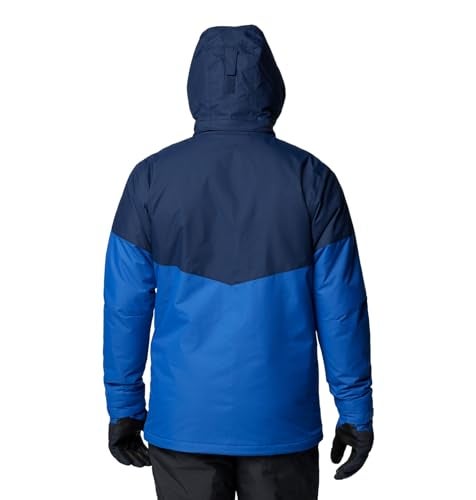 Columbia Men's Last Tracks II Jacket, Mountain Blue/Collegiate Navy, Small - Image 2