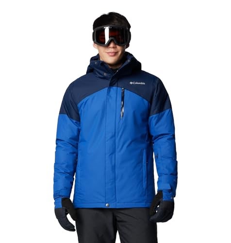 Columbia Men's Last Tracks II Jacket, Mountain Blue/Collegiate Navy, Small - Image 3
