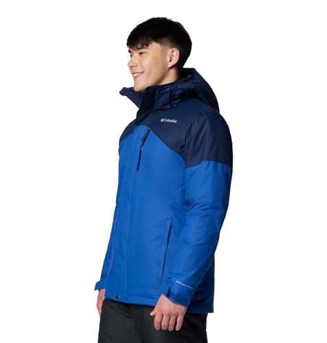 Columbia Men's Last Tracks II Jacket, Mountain Blue/Collegiate Navy, Small - Image 5