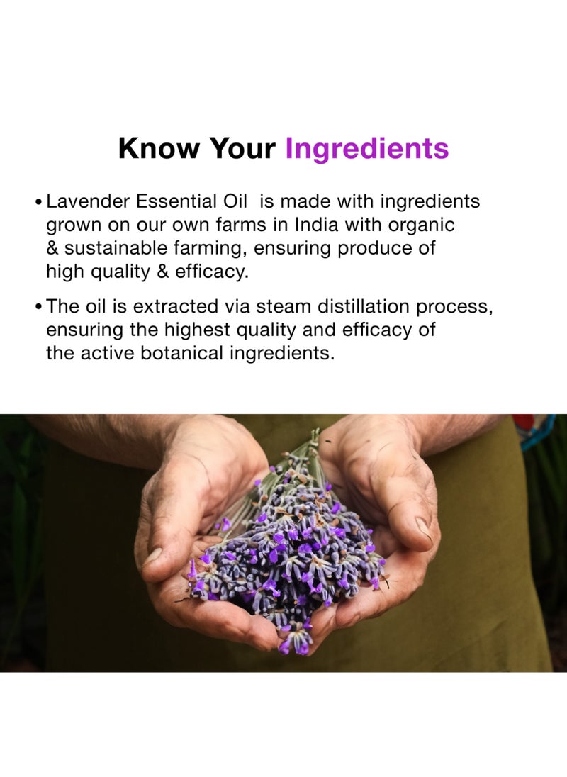 Soulflower Lavender Essential Oil For Skin, Diffuser And Massage, Undiluted, Natural, Vegan  - Image 2