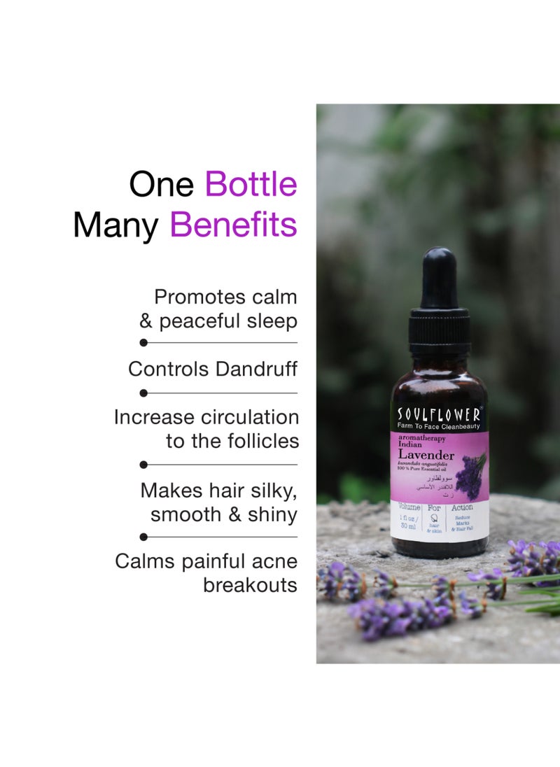 Soulflower Lavender Essential Oil For Skin, Diffuser And Massage, Undiluted, Natural, Vegan  - Image 4
