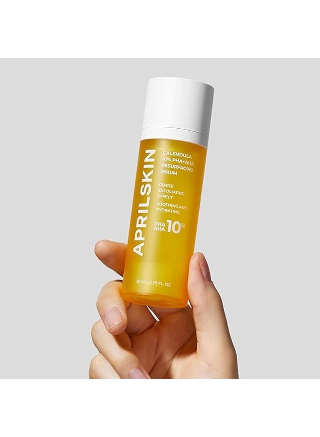 APRILSKIN April Skin Calendula 10 PHA AHA Resurfacing Serum Pore Refining Brightening 30ml - Image 5