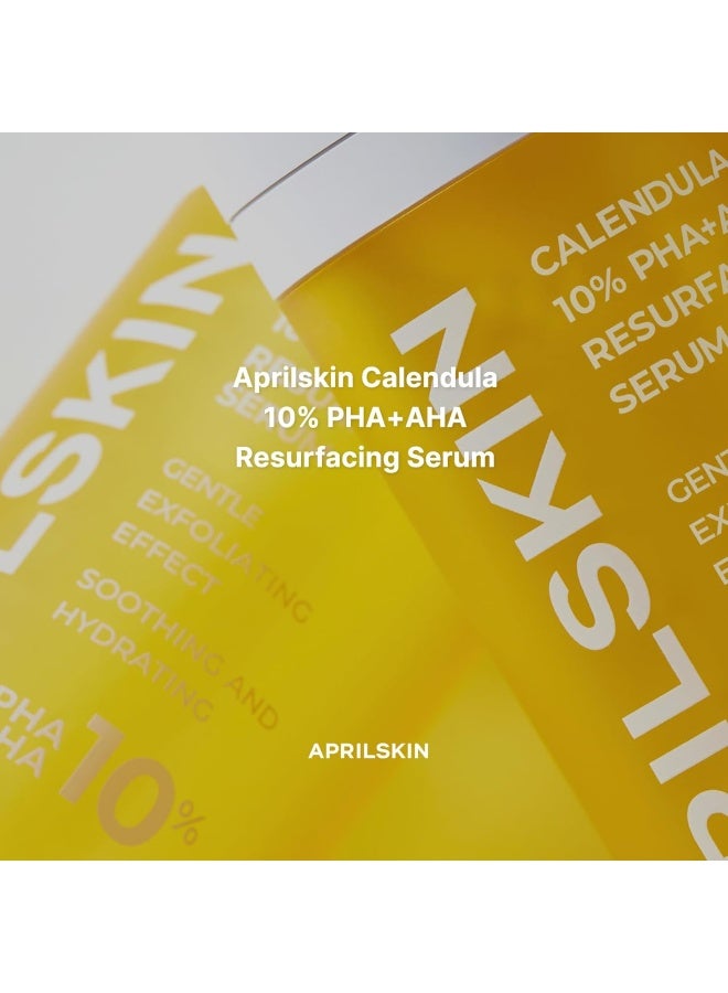 APRILSKIN April Skin Calendula 10 PHA AHA Resurfacing Serum Pore Refining Brightening 30ml - Image 2