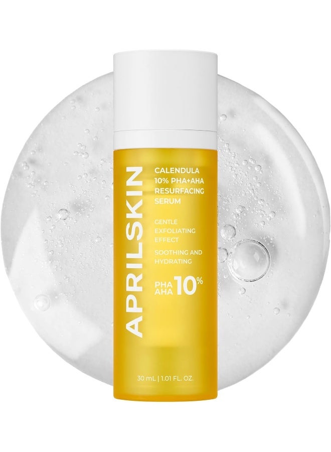 APRILSKIN April Skin Calendula 10 PHA AHA Resurfacing Serum Pore Refining Brightening 30ml - Image 1