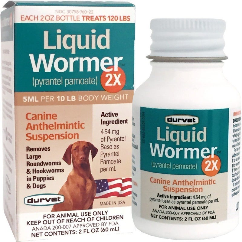 Durvet 2X Liquid Wormer, 2-Ounce - Image 1