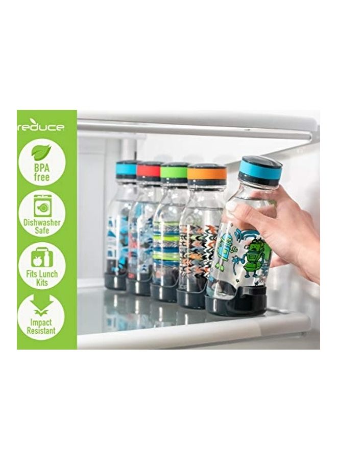 ريديوس طقم زجاجات مياه قابلة لإعادة التعبئة مع غطاء قابل للف مكون من 5 قطع - Image 4