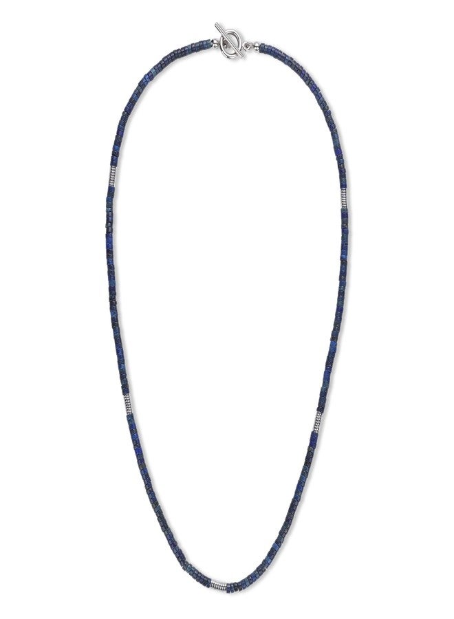 COAI OT Clasp Men's Beaded Necklace, Lapis Lazuli Necklace for Men - Image 1
